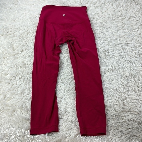 Lululemon Align Crop *21" Ruby Red - Picture 4 of 5